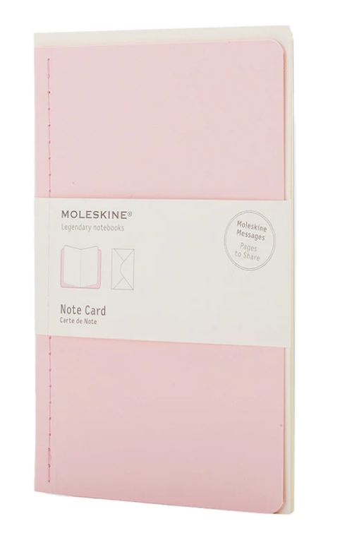 картинка Набор почтовый Moleskine Large (11,5х17,5см), 'Note Card', розовый от магазина Молескинов