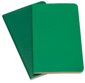 Записная книжка Moleskine Volant (в линейку, 2 шт.), Pocket (9х14см), зеленая
