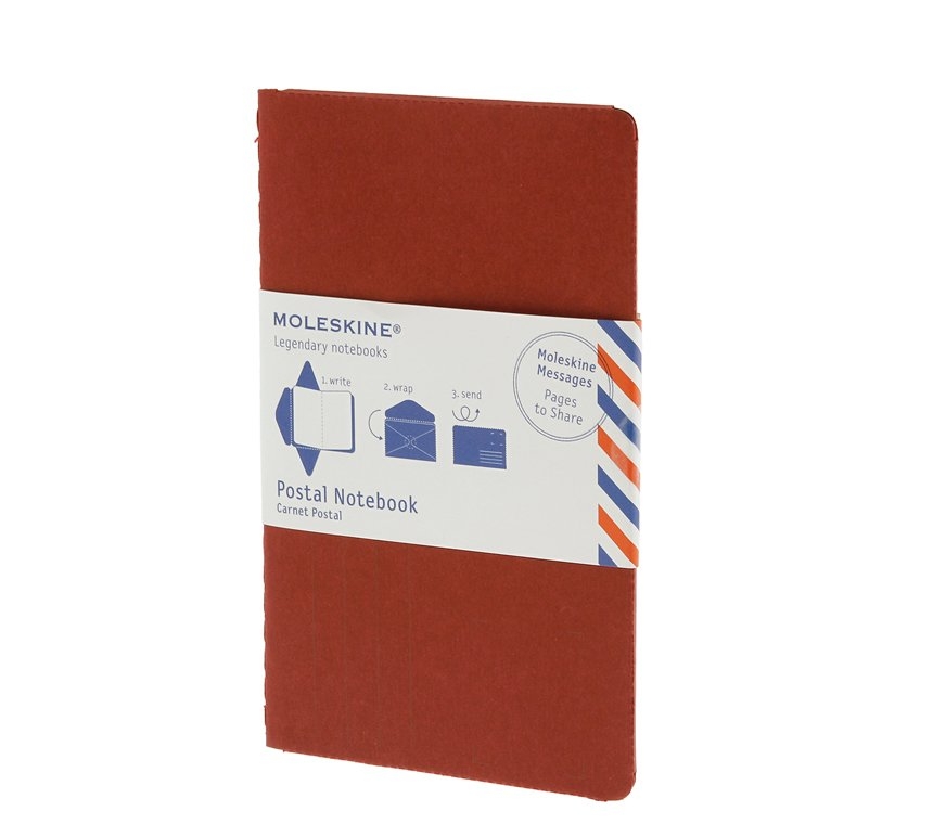 Почтовый набор Moleskine Postal Notebook, Pocket (9х14см), красный