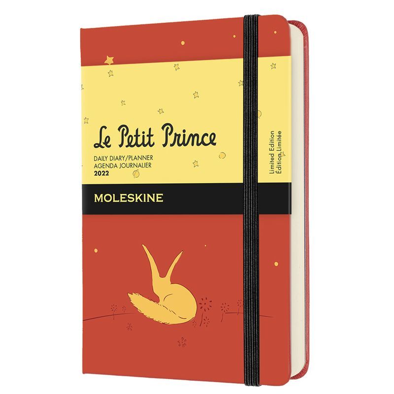 Ежедневник Moleskine Le Petit Prince Fox (2022), Pocket (9x14 см), оранжевый