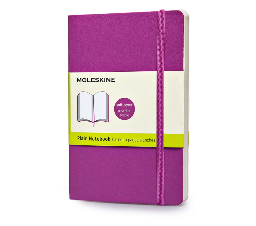 картинка Записная книжка Moleskine Classic Soft (нелинованная), Pocket (9х14 см), темно-розовый, мягкая обложка от магазина Молескинов