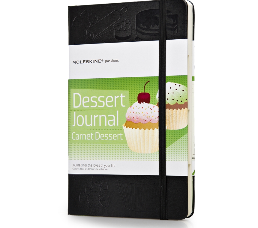 Записная книжка Moleskine Passion Dessert Journal, Large (13x21см), черная