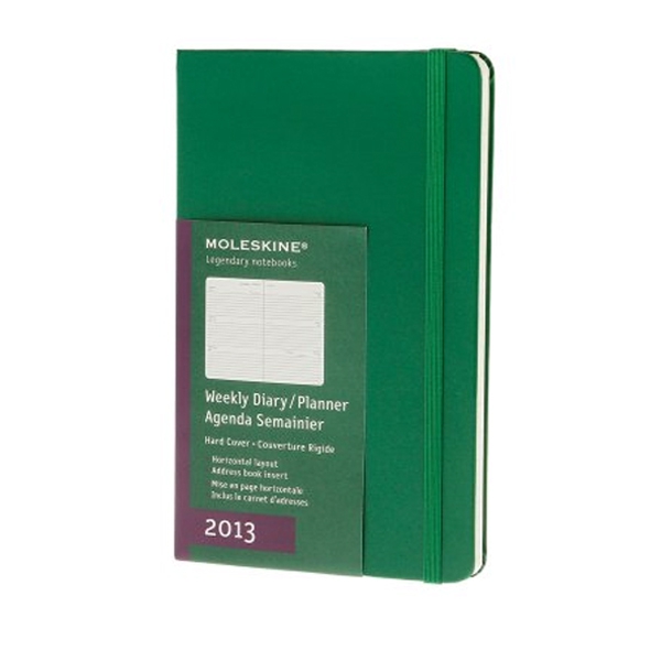 Еженедельник Moleskine Classic (2013), Large (13x21см), зеленый