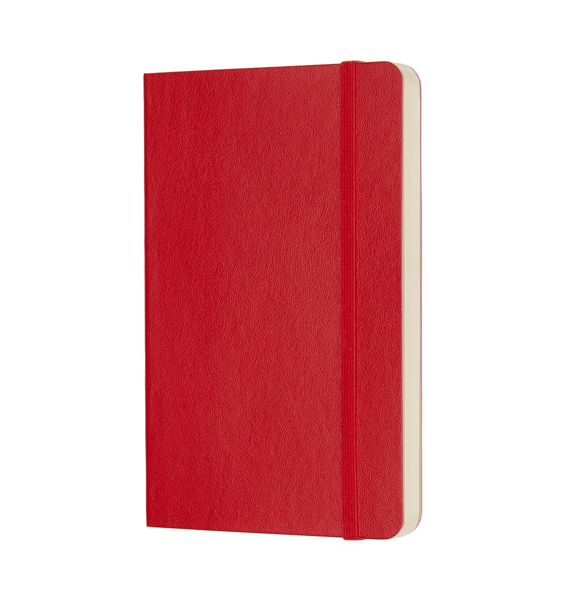 Записная книжка Moleskine Classic (нелинованная), Pocket (9х14см), красная