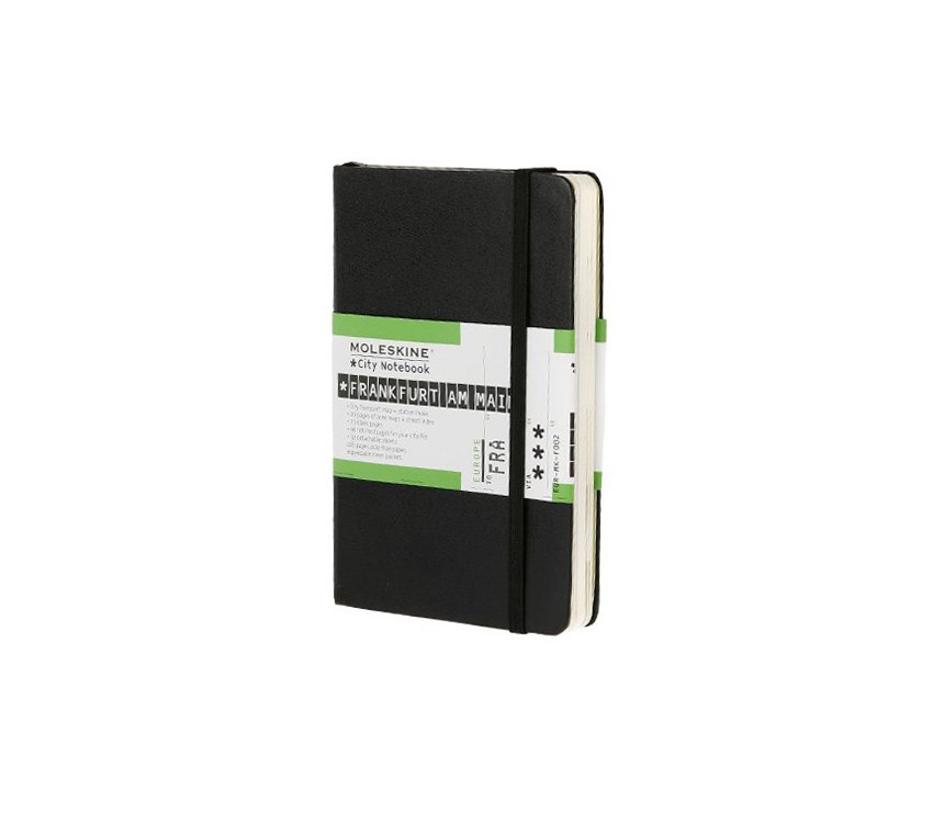 картинка Записная книжка  Moleskine Сity Notebook Frankfurt am Main (Франкфурт-на-Майне), Pocket (9х14см), черный от магазина Молескинов