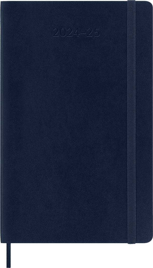 картинка Еженедельник Moleskine Classic Soft (мягкая обложка), (2024-2025), Large (13x21 см), синий от магазина Молескинов
