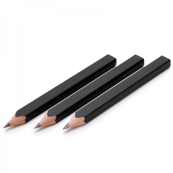 Набор карандашей Moleskine, 3 карандаша, черные