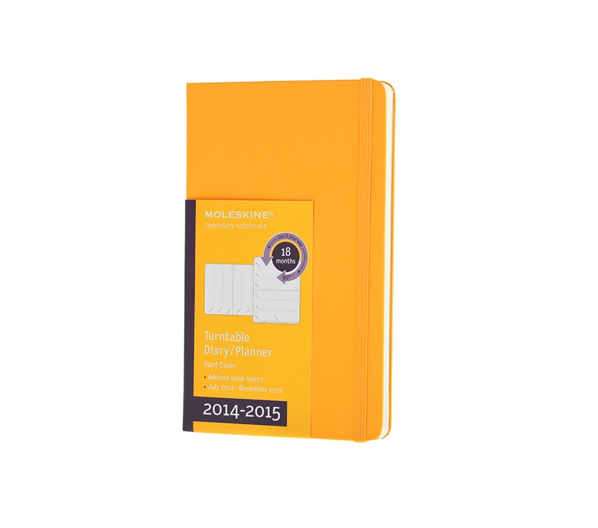 Еженедельник Moleskine Classic (2014/2015), Pocket (9х14см), желтый