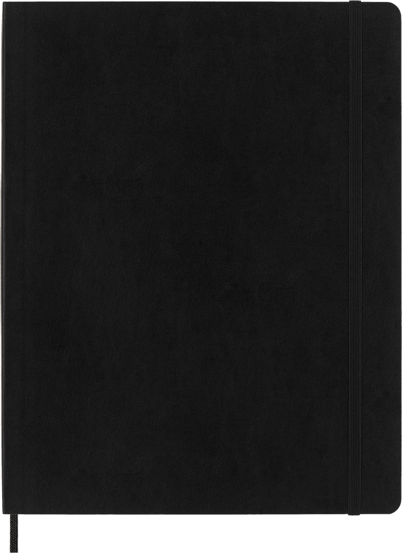 картинка Записная книжка Moleskine Classic (нелинованная), XXL/A4 (22х28см), мягкая обложка, черная от магазина Молескинов