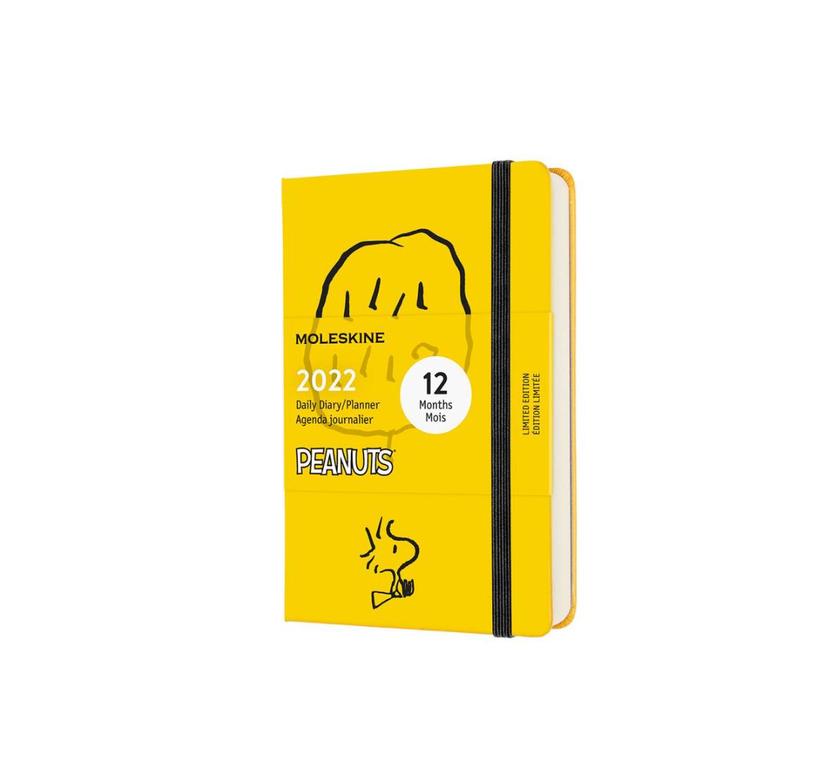 картинка Ежедневник Moleskine Peanuts (2022), Pocket (9x14 см), желтый от магазина Молескинов