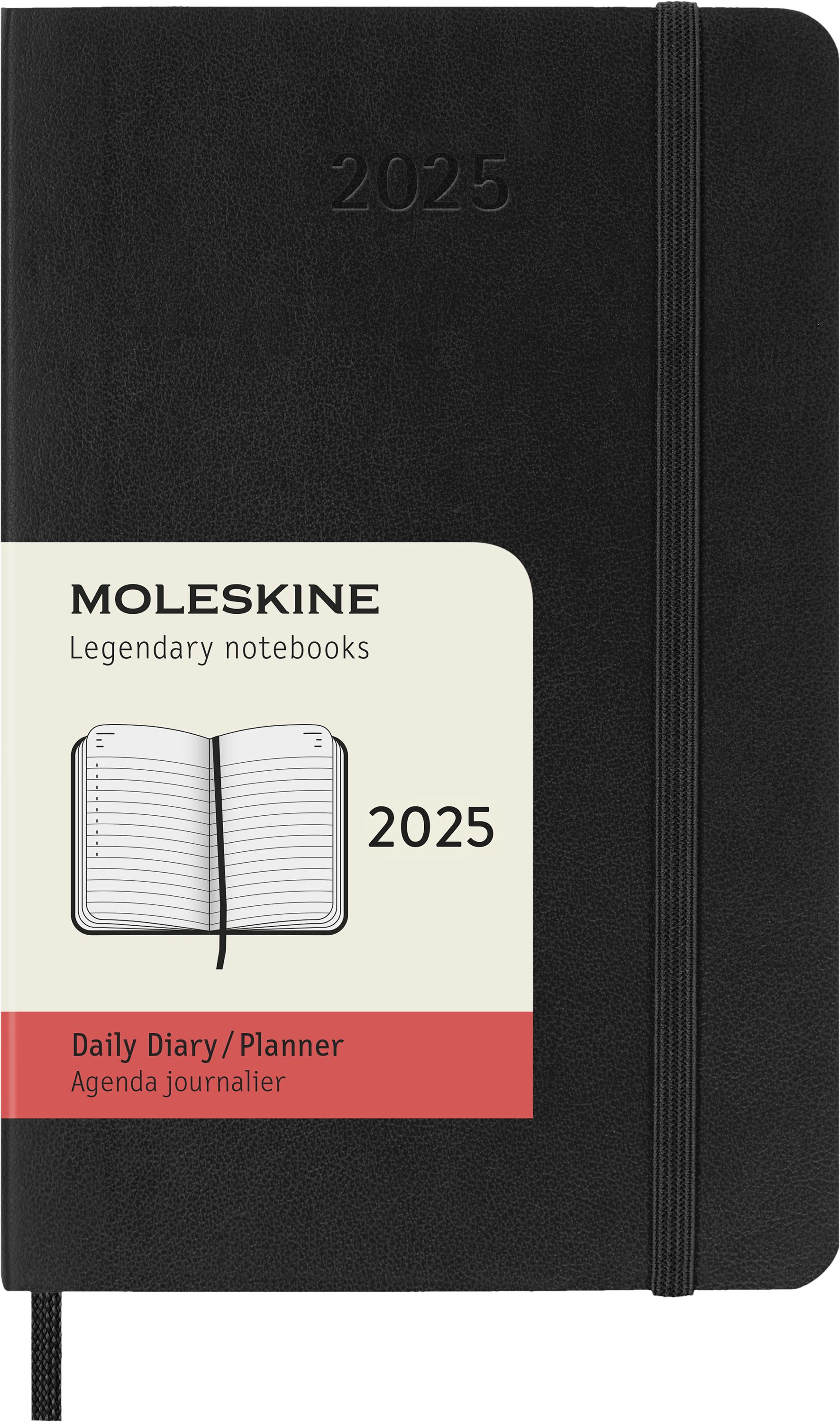 картинка Ежедневник Moleskine Classic Soft (мягкая обложка), 2025, Pocket (9x14 см), черный от магазина Молескинов