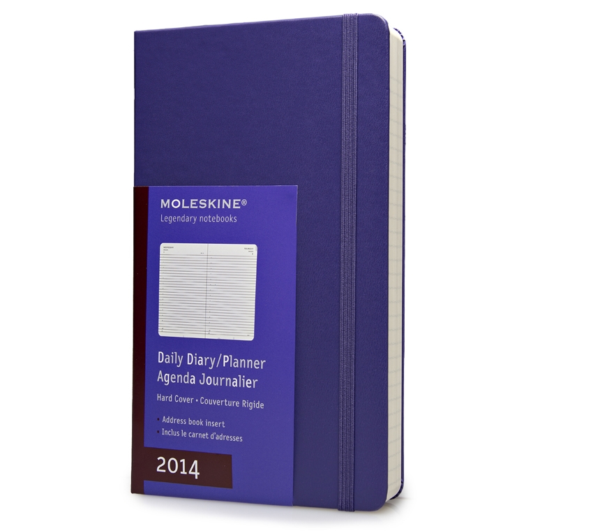 Ежедневник Moleskine Classic (2014), Large (13x21см), фиолетовый