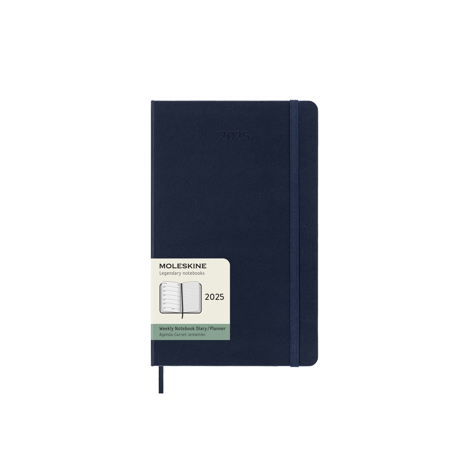 картинка Еженедельник Moleskine Classic 2025, Large (13x21 см), синий от магазина Молескинов