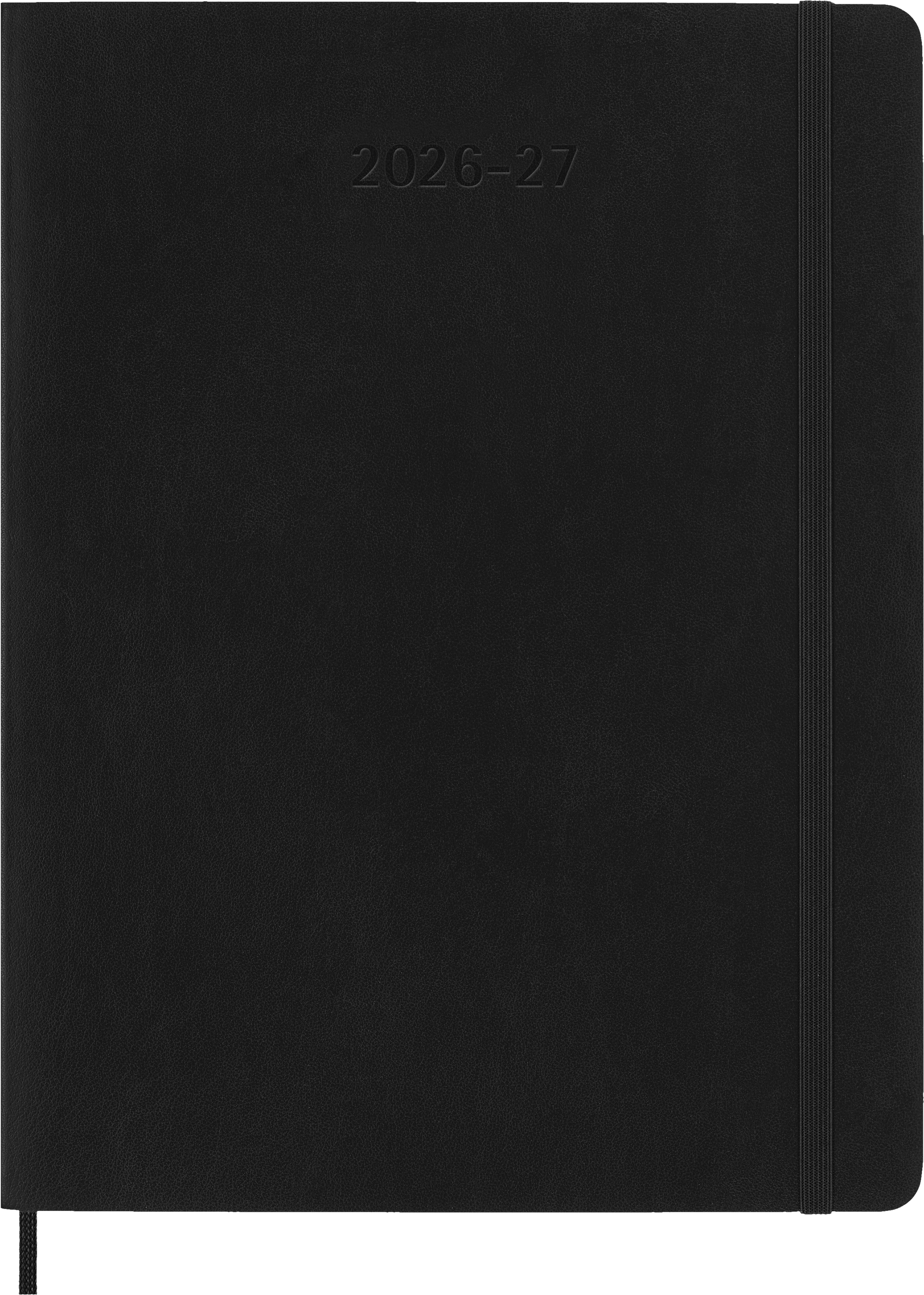 картинка Еженедельник 18 месяцев Moleskine Classic (мягкая обложка) (2026-2027), XLarge (19x25 см), черный от магазина Молескинов