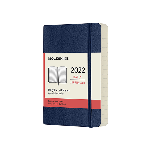 Ежедневник Moleskine Classic Soft (мягкая обложка), 2022, Pocket (9x14 см), синий