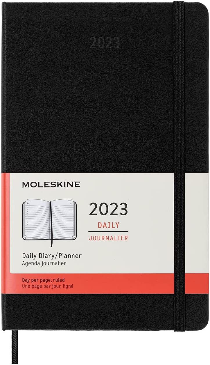 Ежедневник Moleskine Classic 2023, Large (13x21 см), черный