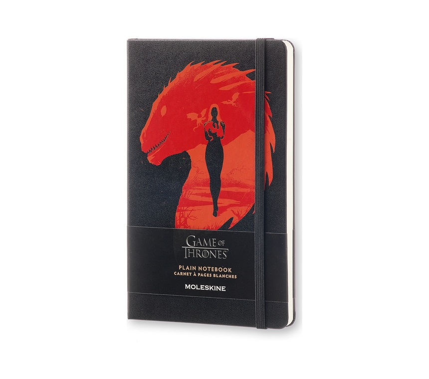 Записная книжка Moleskine Game of Thrones (нелинованная), Large (13х21 см), черная