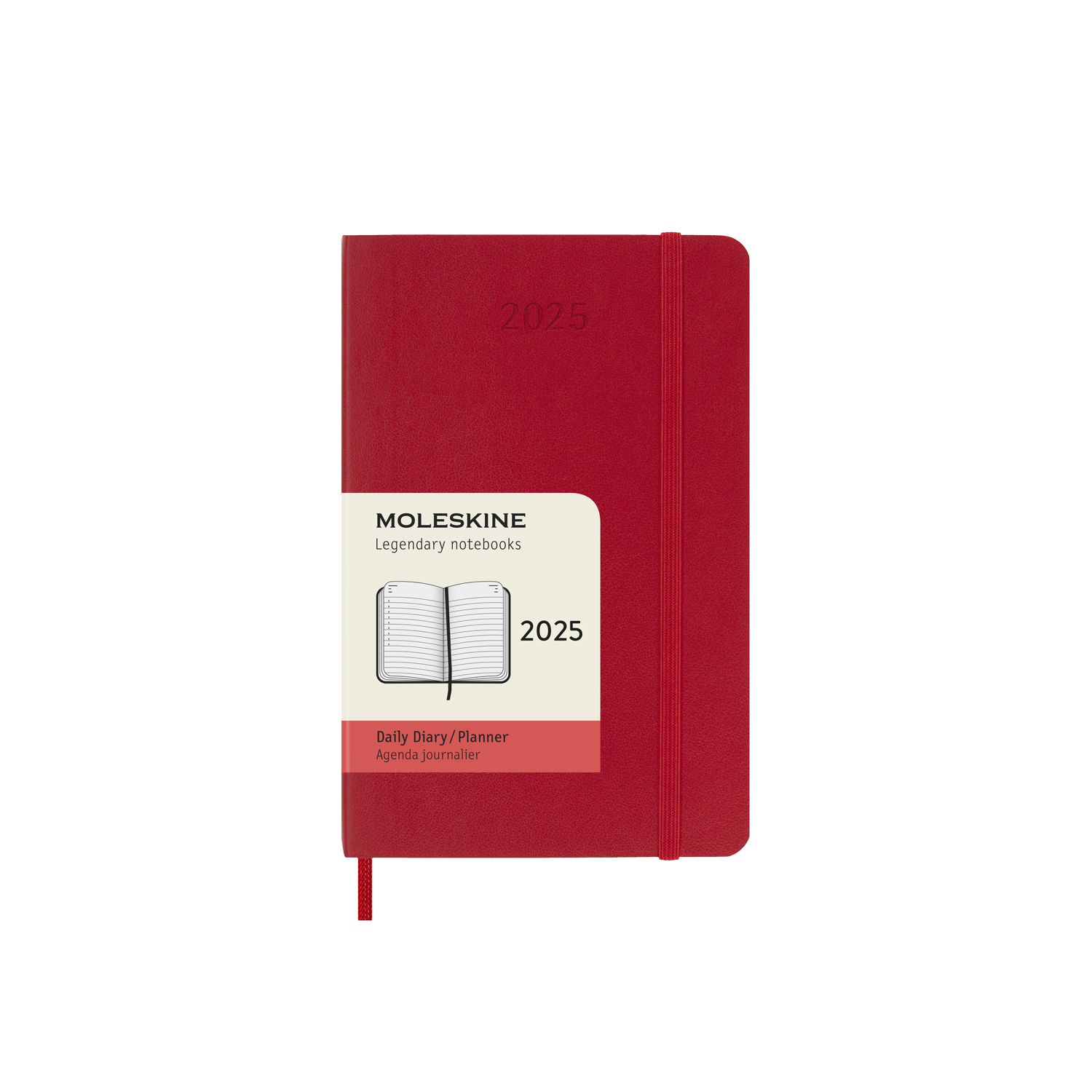 картинка Ежедневник Moleskine Classic Soft (мягкая обложка), 2025, Pocket (9x14 см), красный от магазина Молескинов