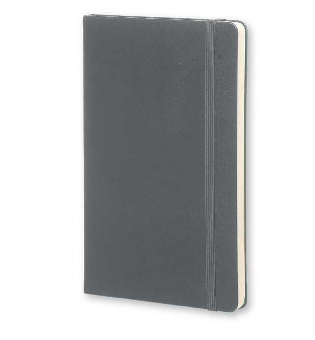 картинка Записная книжка Moleskine Classic (в линейку), Large (13х21см), серая от магазина Молескинов