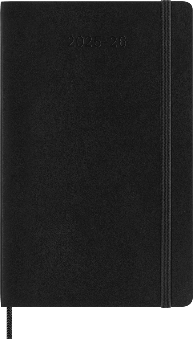картинка Ежедневник Moleskine Classic 2025 - 2026, Large (13x21 см), мягкая обложка, черный от магазина Молескинов