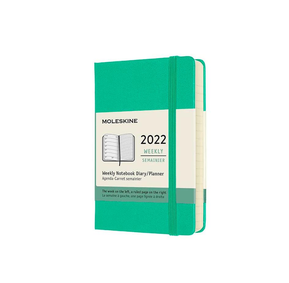 картинка Еженедельник Moleskine Classic 2022, Pocket (9x14 см), зеленый от магазина Молескинов