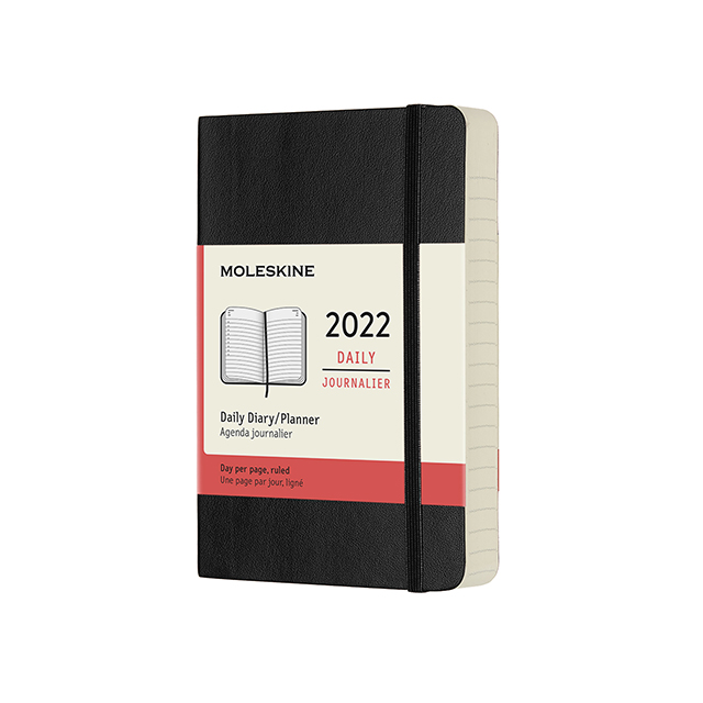 Ежедневник Moleskine Classic Soft (мягкая обложка), 2022, Pocket (9x14 см), черный