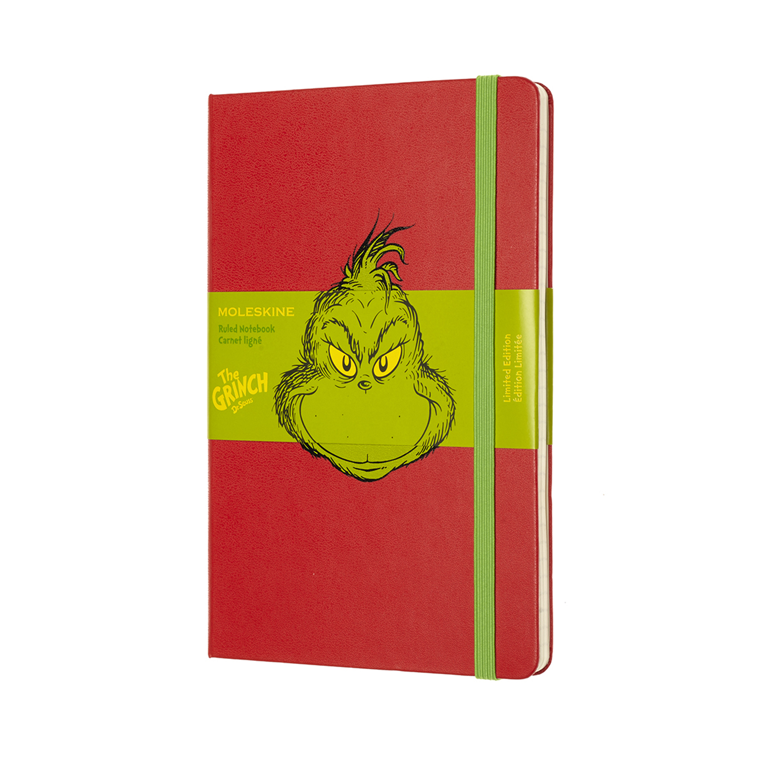 Записная книжка Moleskine Dr.Seuss (в линейку), Large (13x21см), красная