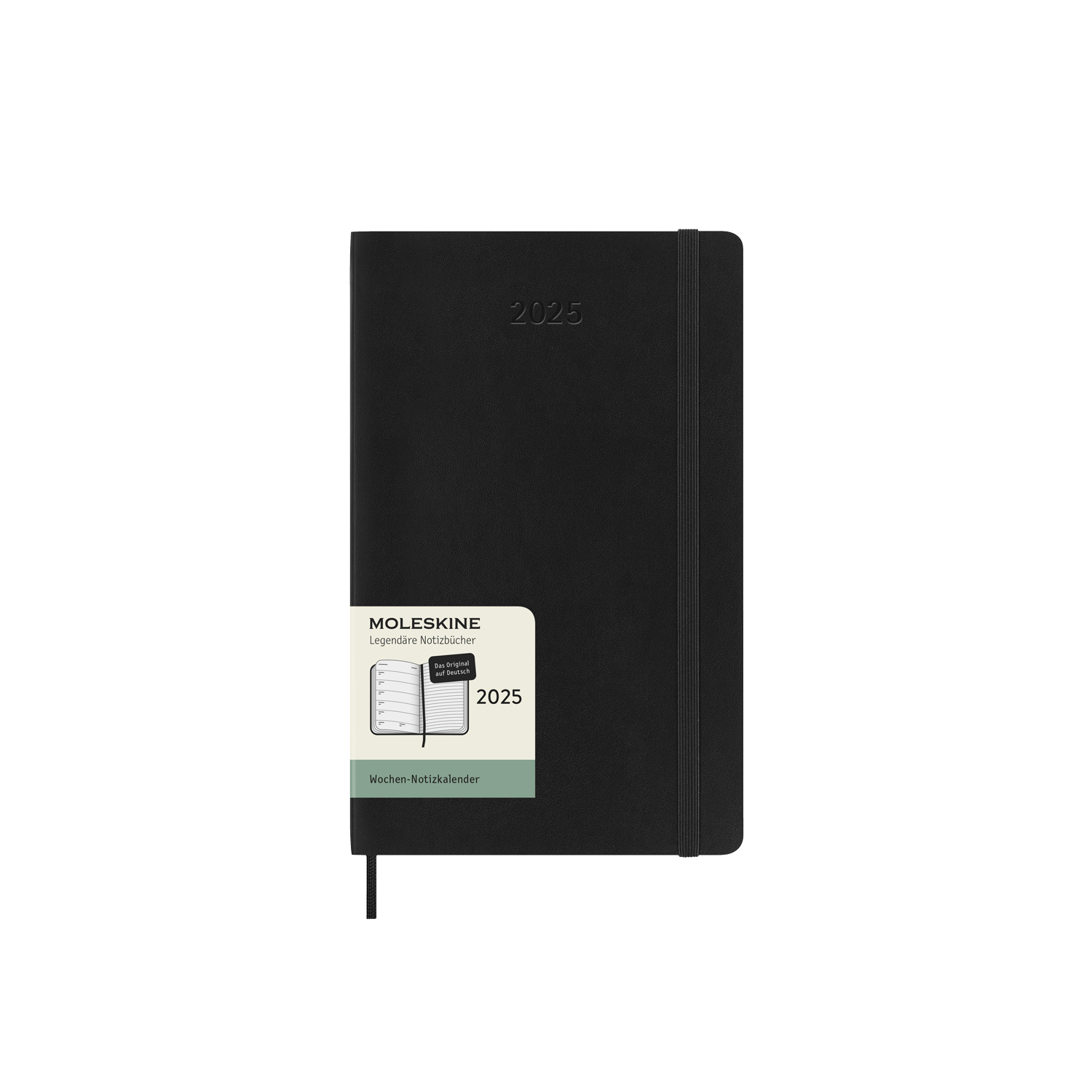 картинка Еженедельник Moleskine Classic Soft (мягкая обложка), 2025, Large (13x21 см), черный от магазина Молескинов