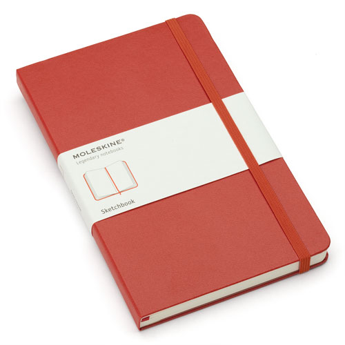 Записная книжка Moleskine Sketchbook (для рисунков), Large (13x21см), красный