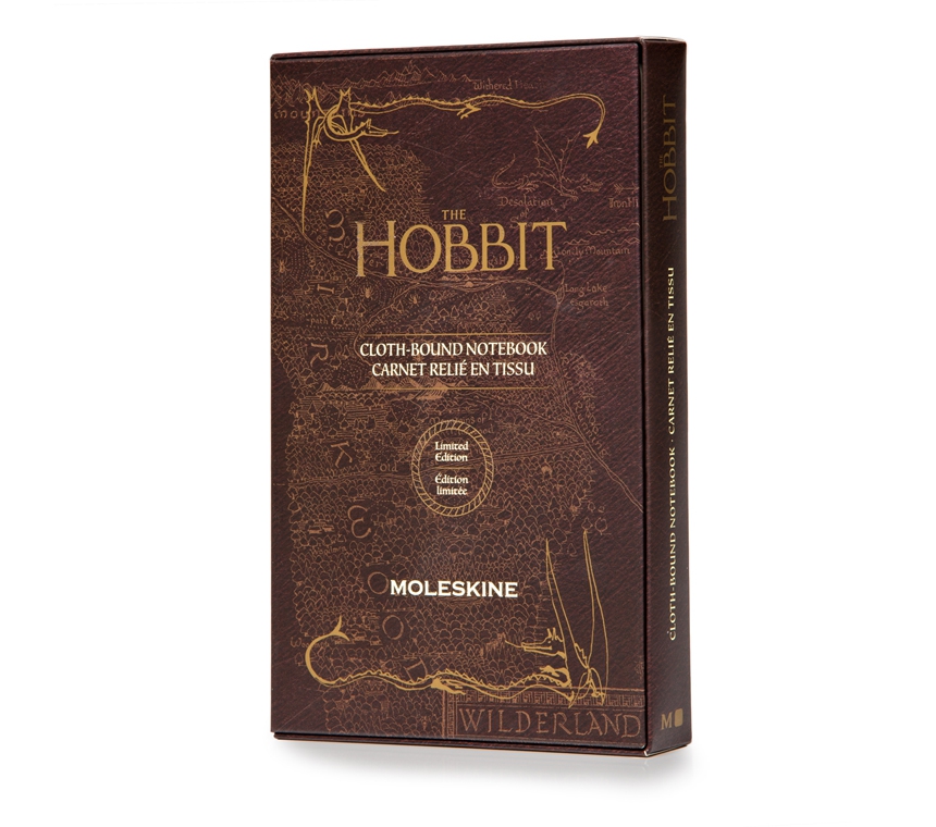 Записная книжка Moleskine Hobbit-3 (в линию) в подарочной коробке, Large (13х21см), коричневая