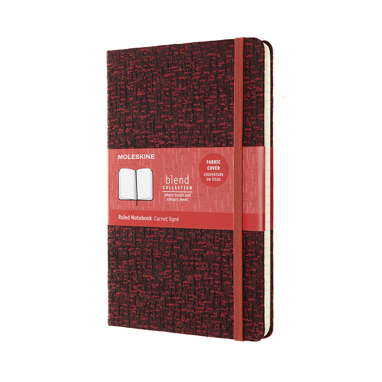 картинка Записная книжка Moleskine LIMITED EDITION BLEND, в линейку, Large (13x21 см), красная от магазина Молескинов
