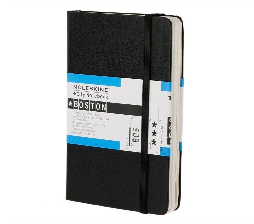 Записная книжка Moleskine City Notebook Boston (Бостон), Pocket (9х14см), черная