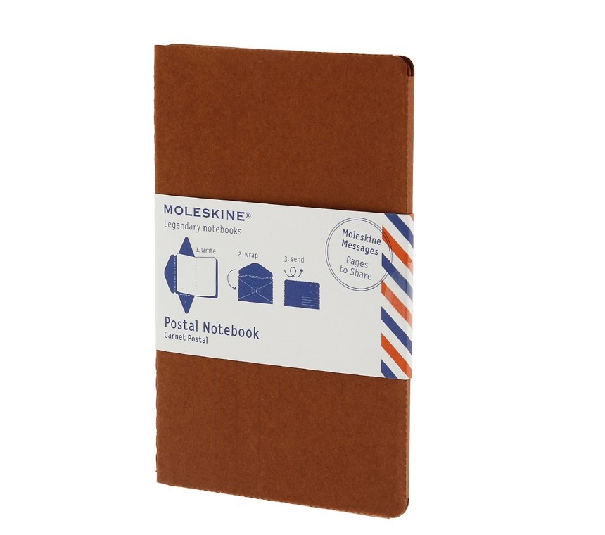 Почтовый набор Moleskine Postal Notebook, Large (11,5х17,5см), терракотовый