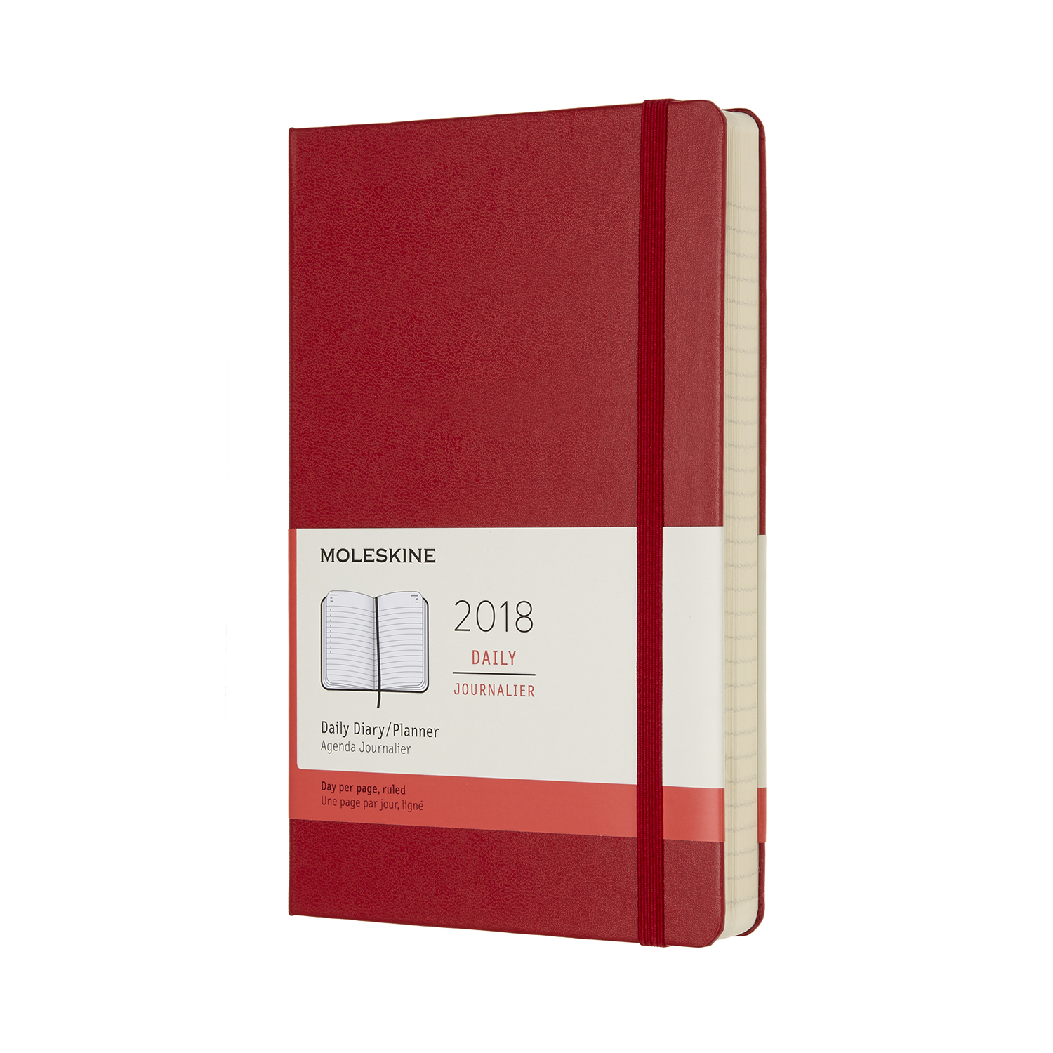 картинка Ежедневник Moleskine Classic (2018), Large (13x21 см), красный от магазина Молескинов