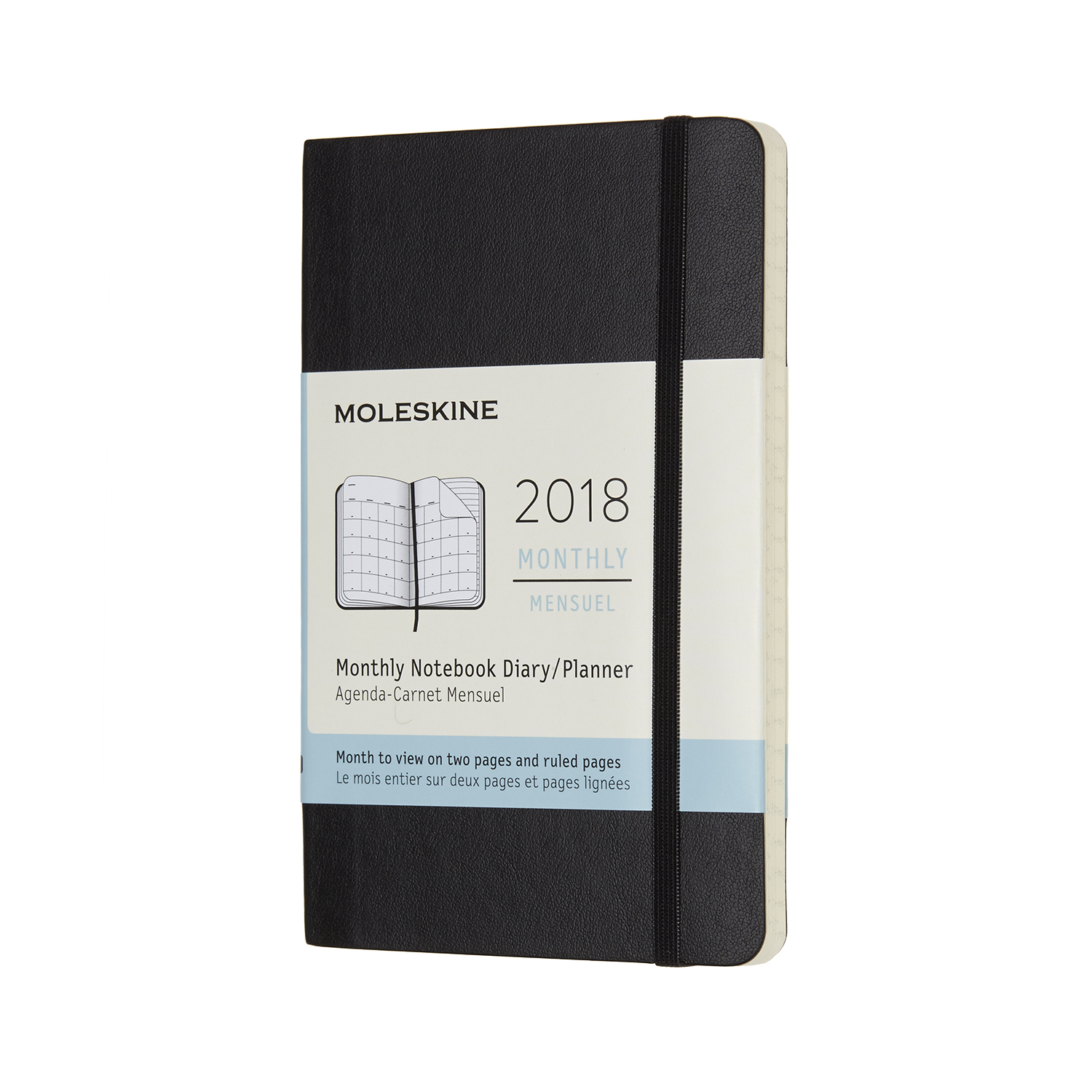 картинка Планинг Moleskine Classic Soft (2018), Pocket (9x14 см), черный от магазина Молескинов