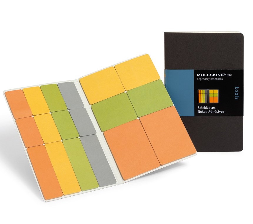 Набор наклеек Moleskine Folio tools (Full Colour), Pocket (9х14см), цветные