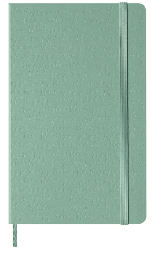 картинка Записная книжка Moleskine Classic с цветным узором (в линейку), Large (13х21см), шалфейно-зелёный от магазина Молескинов