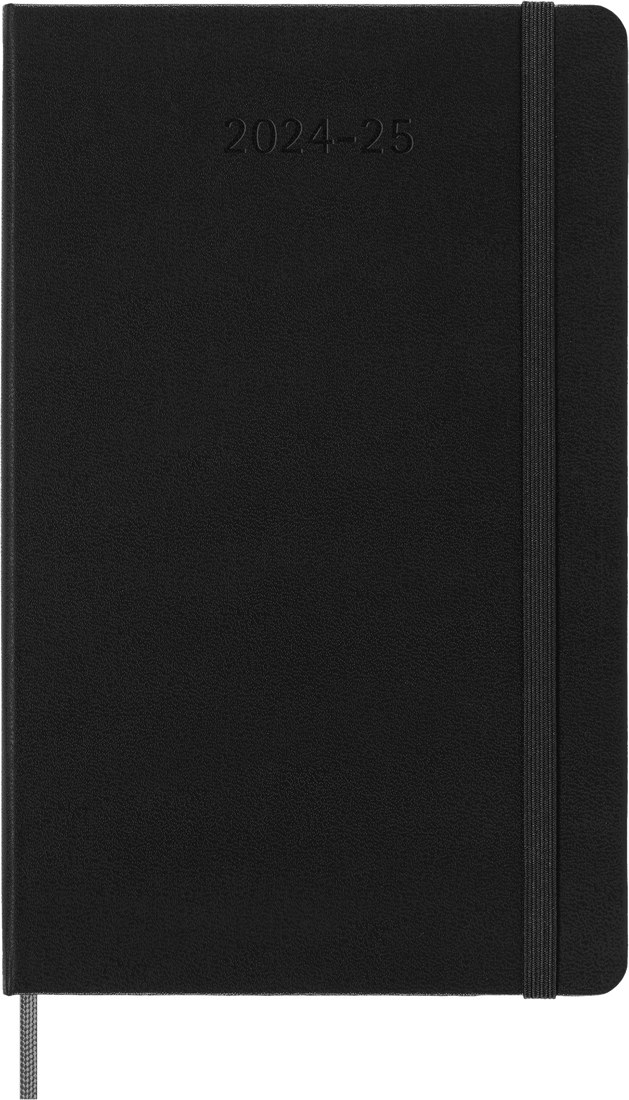 картинка Ежедневник Moleskine Classic (2024-2025), Large (13x21 см), черный от магазина Молескинов
