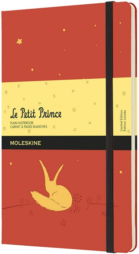 картинка Записная книжка Moleskine Limited Edition Le Petit Prince, (нелинованная), Large (13x21 см), красная от магазина Молескинов