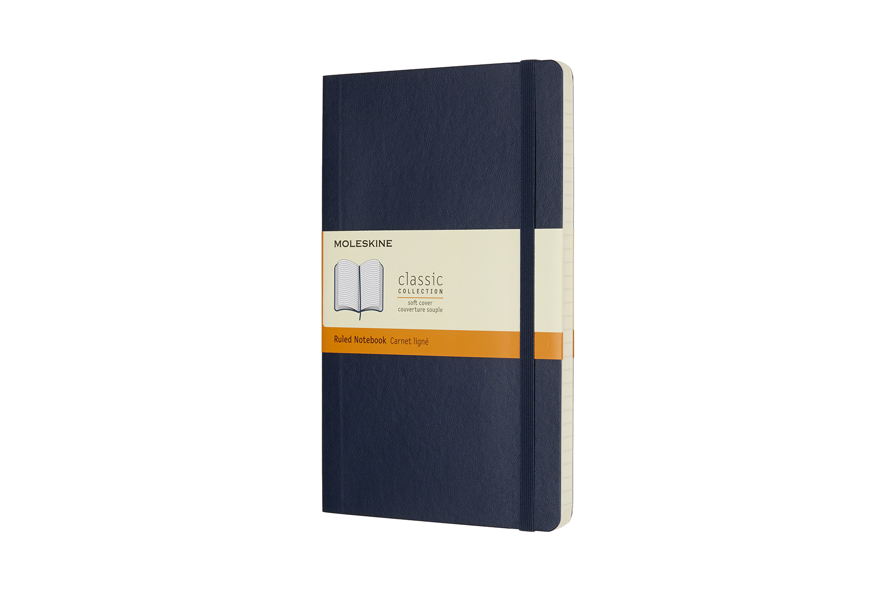 картинка Записн книж Moleskine Classic Soft(мягкая обложка),в лин,Large(13х21 см),син,без пленки,b2b от магазина Молескинов
