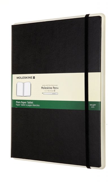 Записная книжка Moleskine Smart Paper Tablet (нелинованная), XLarge (19x25 см), черная