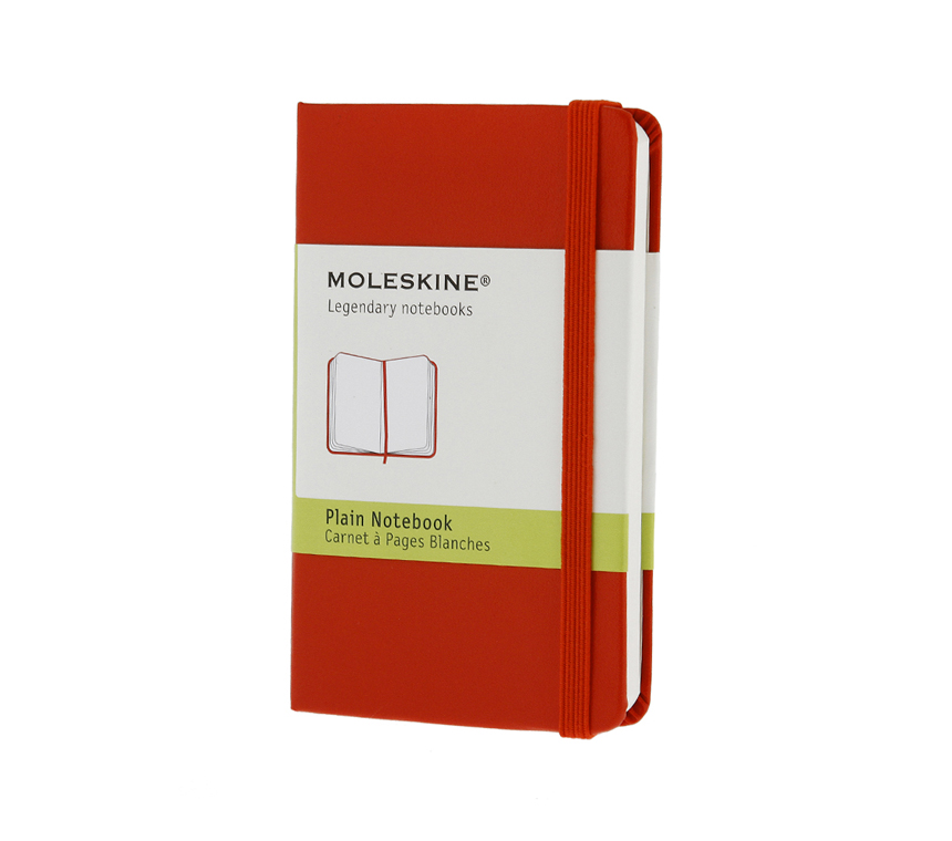 Записная книжка Moleskine Classic (нелинованная), XSmall (6,5х10,5см), красная