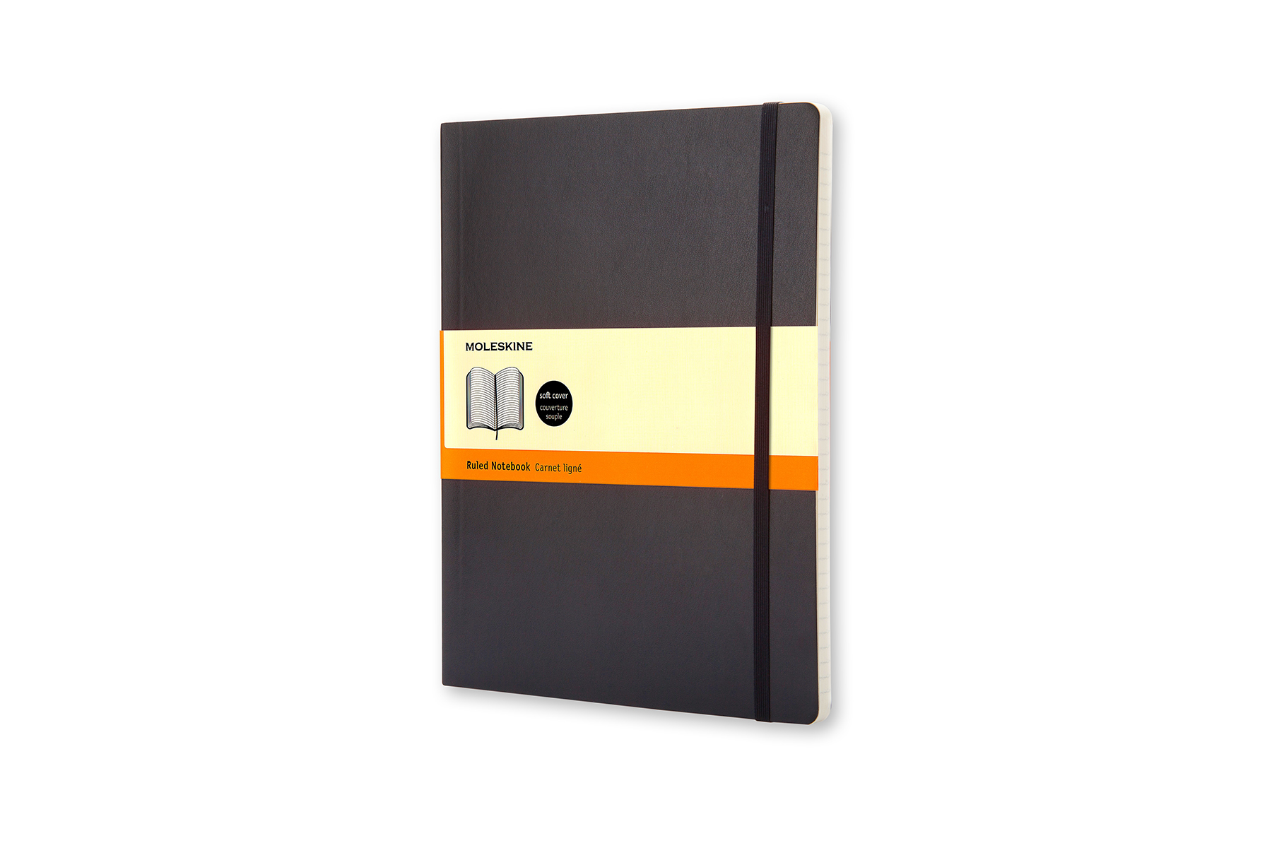Записная книжка Moleskine Classic Soft (мягкая обложка), в линейку, XLarge (19х25 см) черная B2B
