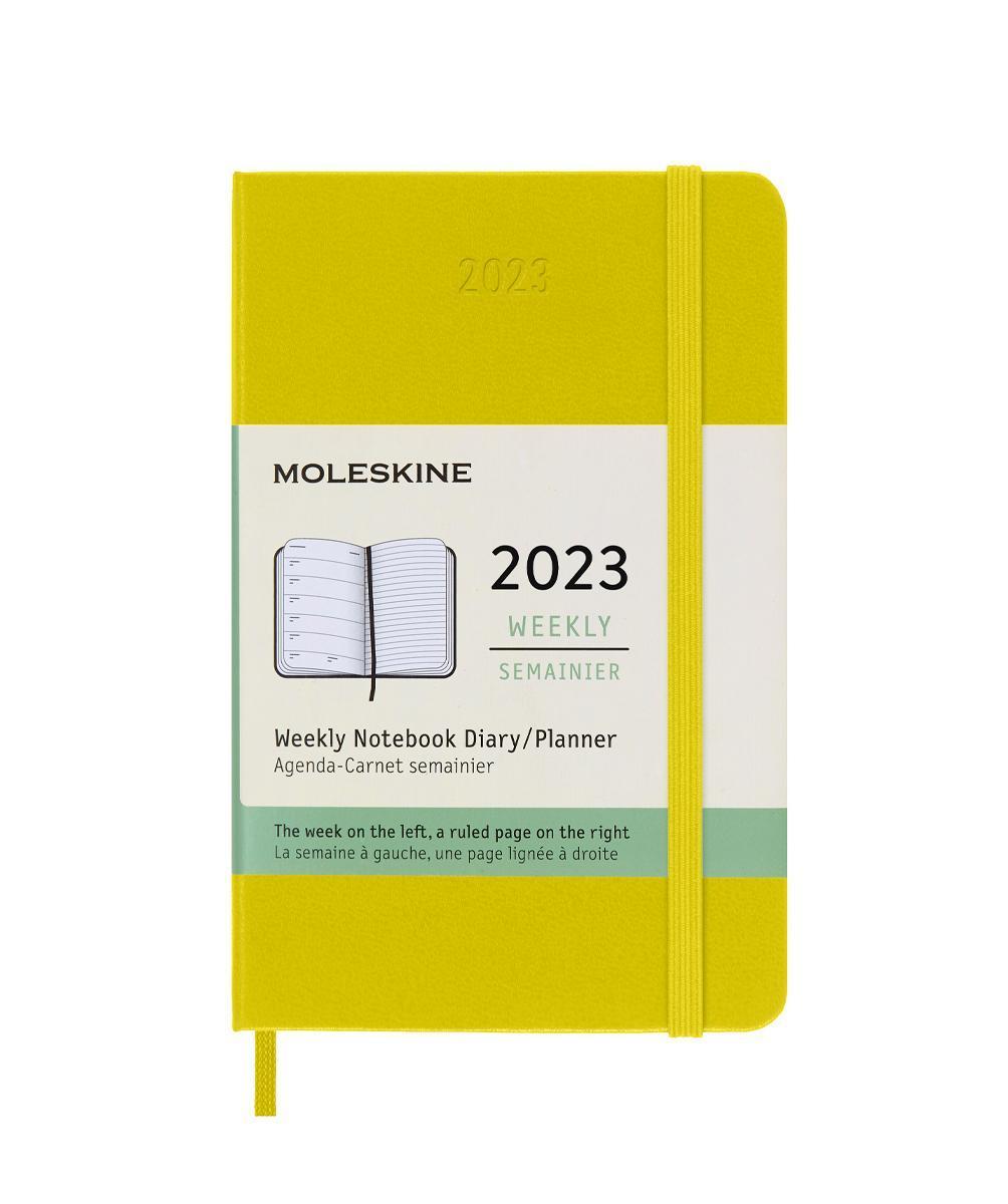 картинка Еженедельник Moleskine Classic 2023, Pocket (9x14 см), лайм от магазина Молескинов