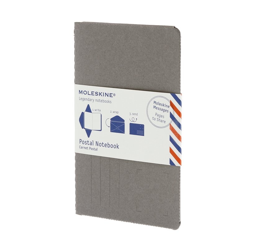 Почтовый набор Moleskine Postal Notebook, Pocket (9х14см), серый
