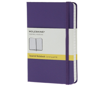 картинка Записная книжка Moleskine Classic (в клетку), Pocket (9х14см), фиолетовая от магазина Молескинов