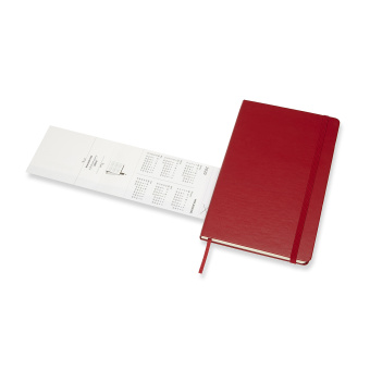 картинка Еженедельник Moleskine Classic (2019-2020), Large (13x21 см), красный от магазина Молескинов