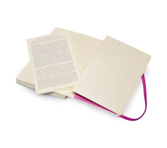 картинка Записная книжка Moleskine Classic Soft (в линейку), Pocket (9х14 см), темно-розовый от магазина Молескинов