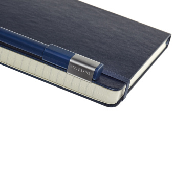 картинка Набор Moleskine (классическая ручка и блокнот в линию), синий от магазина Молескинов