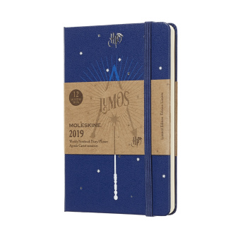 картинка Еженедельник Moleskine Harry Potter (2019), Pocket (9x14см), синий от магазина Молескинов